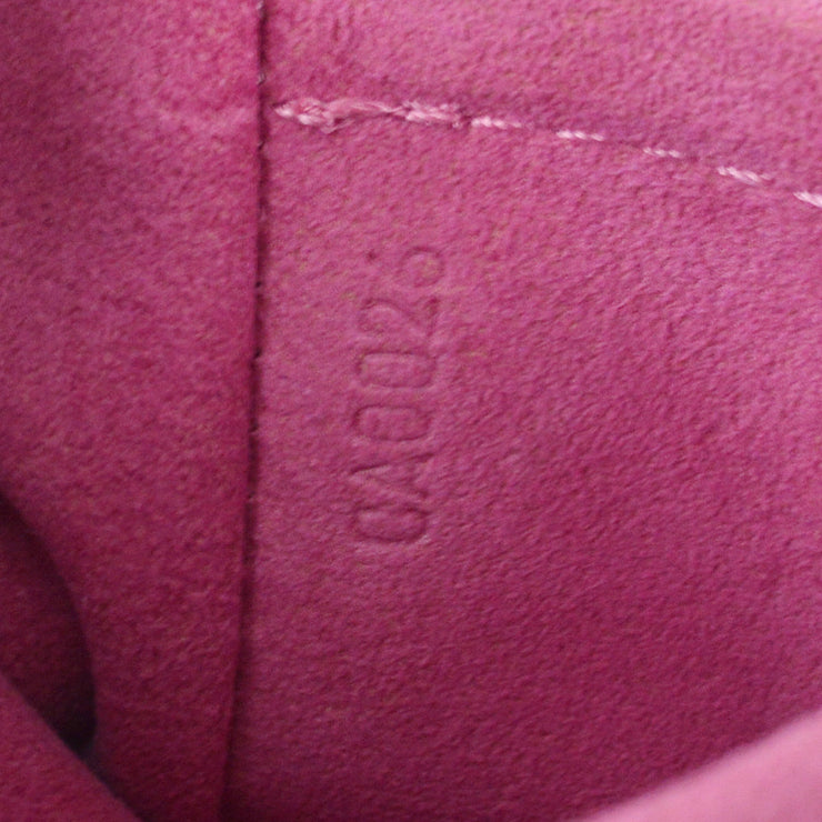 Louis Vuitton Mini Pleaty Handbag Fuchsia Monogram Denim M95216 Ca0026