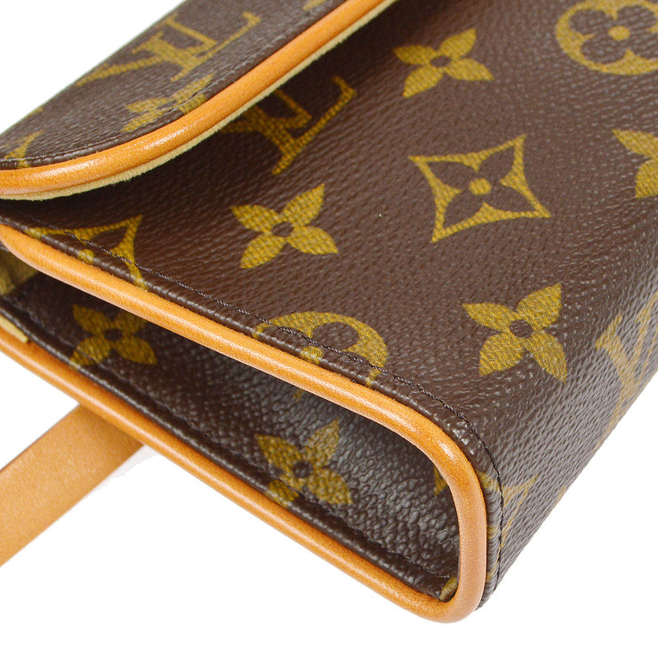 Louis Vuitton Pochette Florentine Monogram Canvas Brown Belt Bag M51855