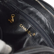 Chanel 1994-1996 Triple CC Camera Bag Mini Black Lambskin