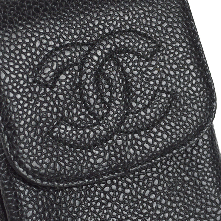 Chanel 1997-1999 Timeless Cigarette Case Caviar Black – AMORE