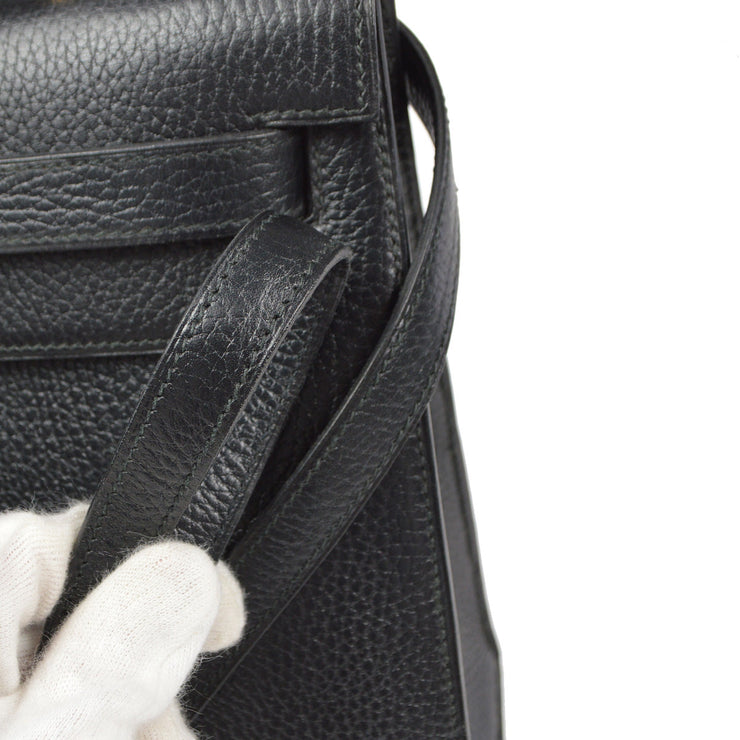 Hermès Vintage - Ardennes Kelly 32 - Black - Leather Handbag - Avvenice