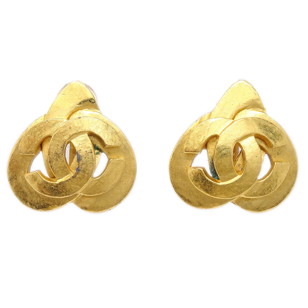 Chanel Heart Earrings Gold Clip-On 97P – AMORE Vintage Tokyo