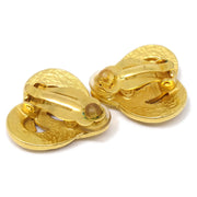 Chanel Heart Earrings Gold Clip-On 97P