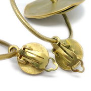 Chanel 1994 Hoop Earrings Clip-On Gold 94A
