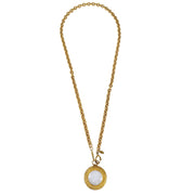 Chanel Medallion Gold Chain Loupe Necklace 3083/29
