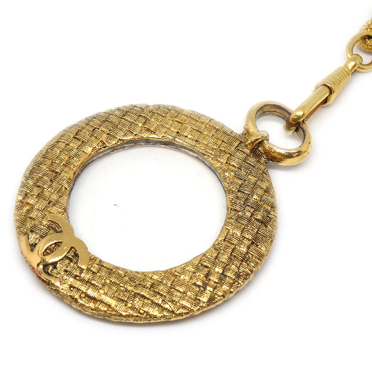 Chanel Medallion Gold Chain Loupe Necklace 3083/29