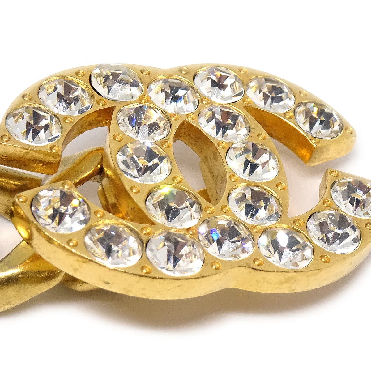 Chanel 1995 Crystal＆Gold CC链带95p