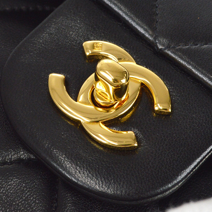 Chanel 1994-1996 Classic Double Medium Shoulder Bag Black Lambskin – AMORE  Vintage Tokyo