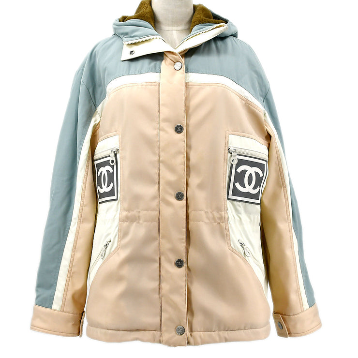 Chanel 2001 Fall Sports line colour-block hooded jacket #44 – AMORE Vintage  Tokyo
