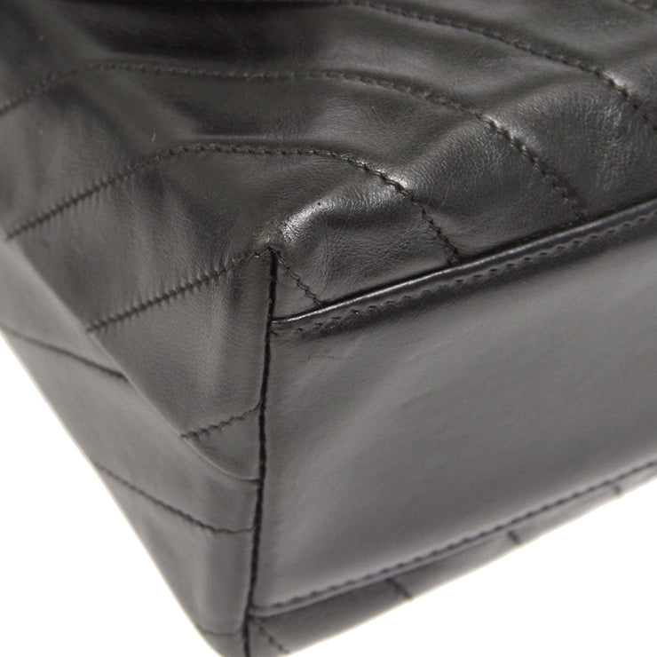 CHANEL, Bags, Chanel Vintage Chain Tassel Black Lambskin Crossbody Bag