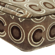 Chanel 2001 COCO Handbag Gray Velvet