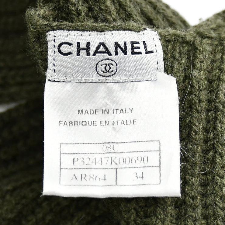 Chanel 2008 Cruise logo patch knitted dress #34