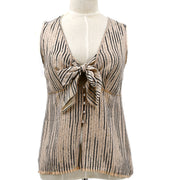 Chanel 2003 Fall bow-detail striped sleeveless top #40