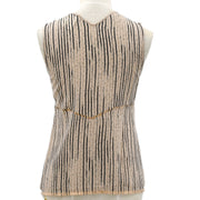 Chanel 2003 Fall bow-detail striped sleeveless top #40