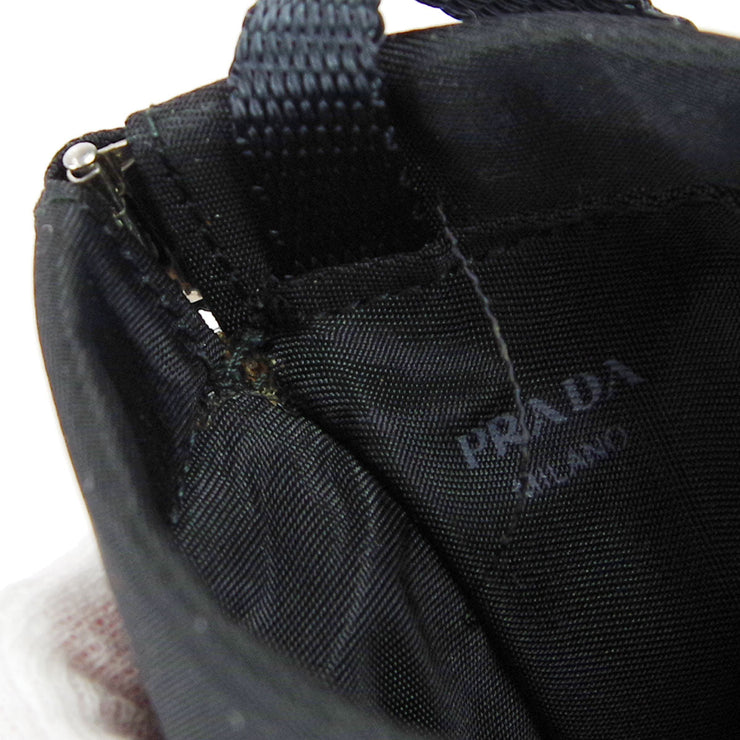 Prada Vintage Pochette Shoulder Bag Small Black Baguette