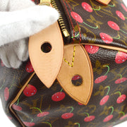 Louis Vuitton Speedy 25 Handbag Monogram Cherry Murakami M95009 SP0035  97852