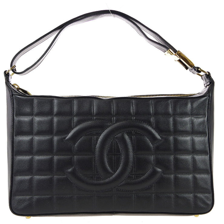 Chanel 2003-2004 Choco Bar Handbag Black Lambskin – AMORE Vintage Tokyo