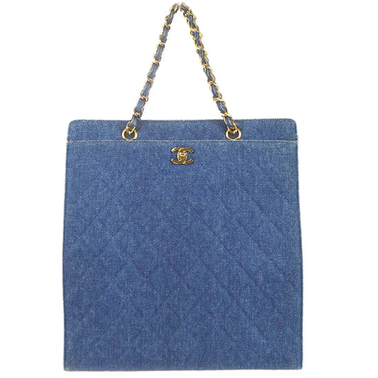 Chanel 1997-1999 Chain Tote Denim