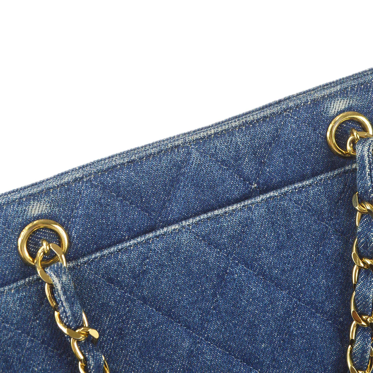 Chanel 1997-1999 Chain Tote Denim