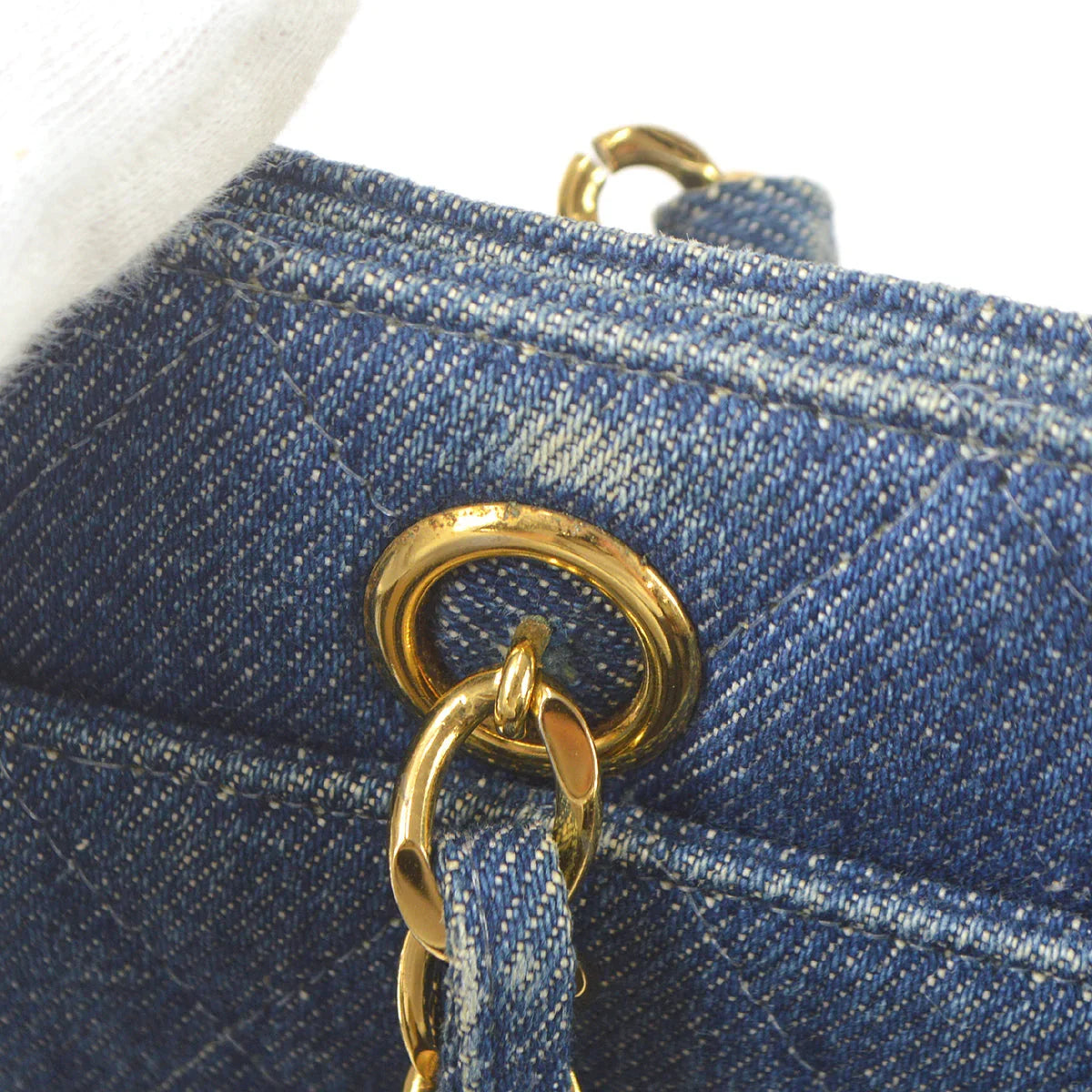 Chanel 1997-1999 Chain Tote Denim
