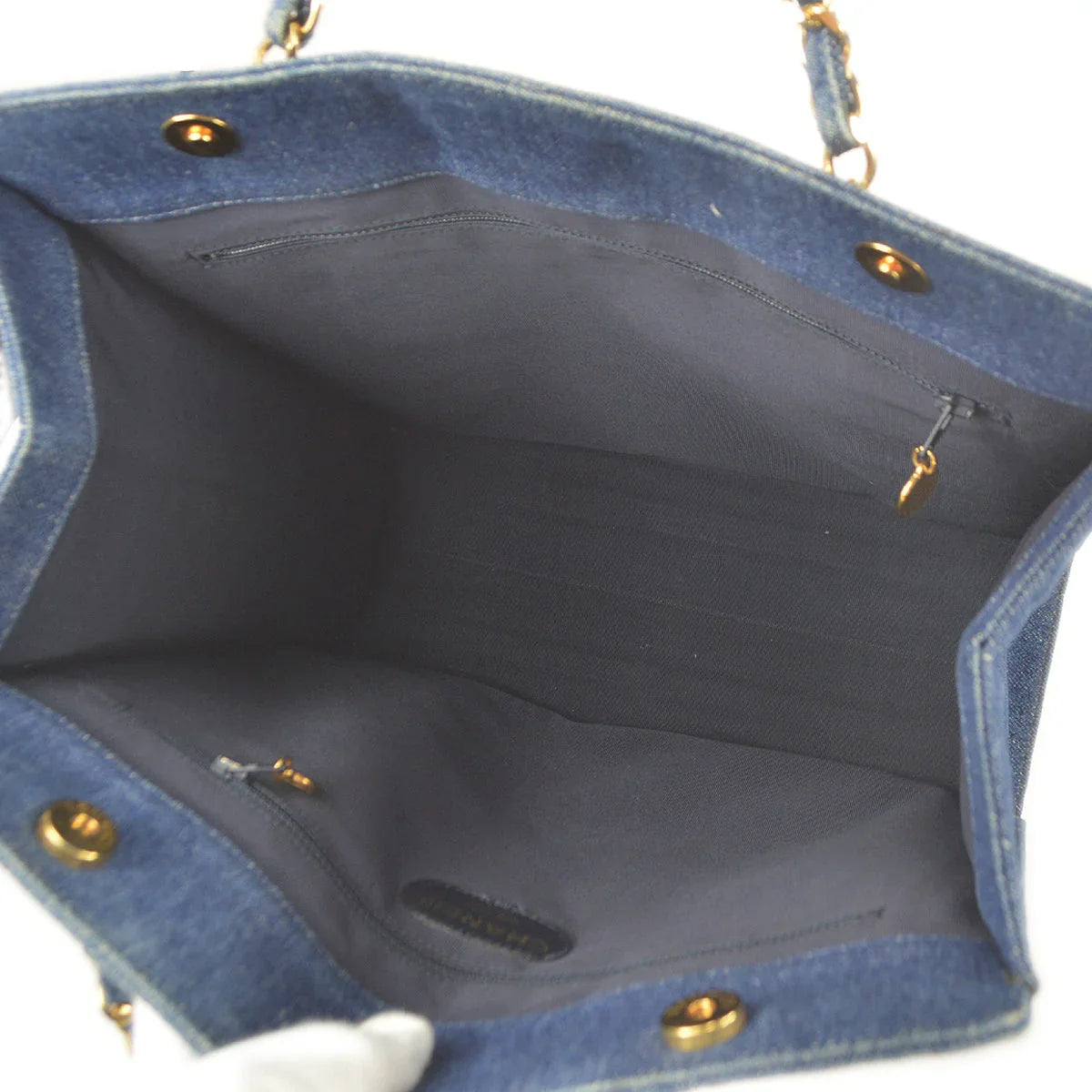 Chanel 1997-1999 Chain Tote Denim