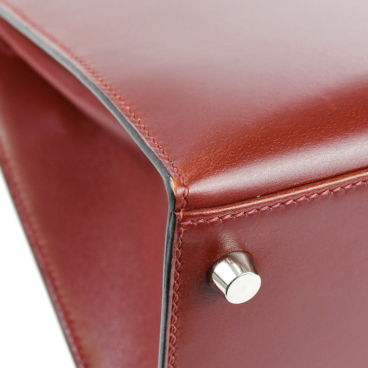 Hermès Hermes Red Box Calf Kelly Sellier 32 Leather Pony-style calfskin  ref.960003 - Joli Closet