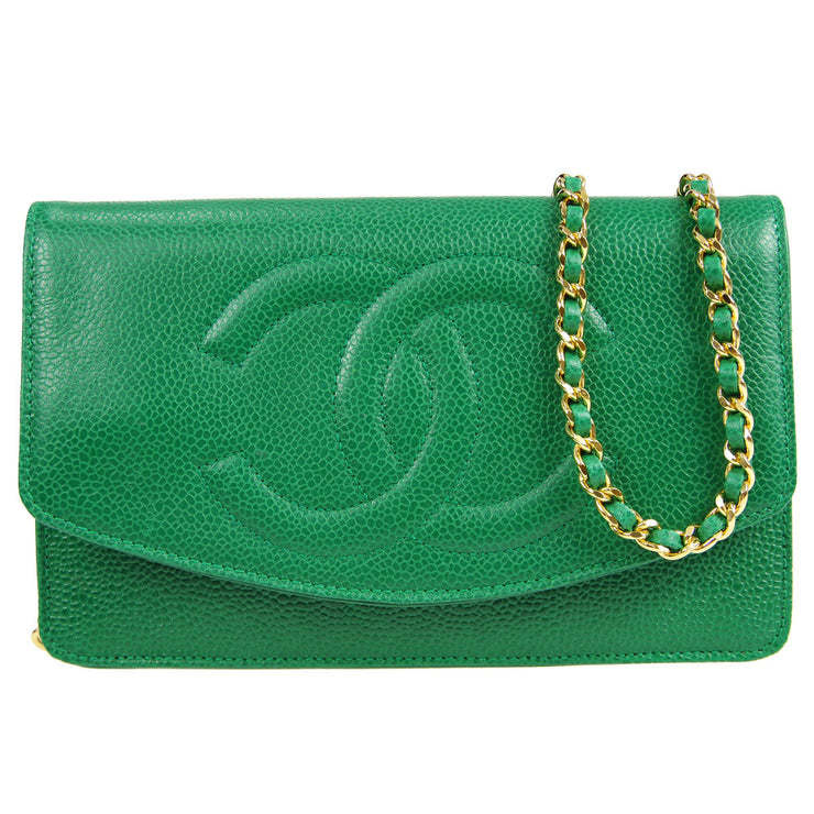 Chanel * 1994-1996 Timeless WOC Wallet on Chain Green Caviar – AMORE Vintage  Tokyo