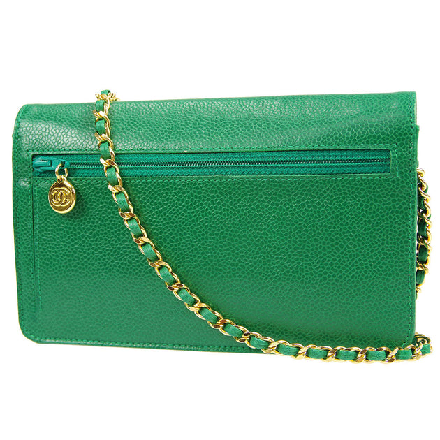 Chanel * 1994-1996 Timeless WOC Wallet on Chain Green Caviar – AMORE  Vintage Tokyo