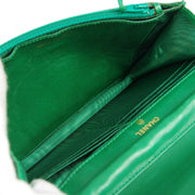 Chanel * 1994-1996 Timeless WOC Wallet on Chain Green Caviar