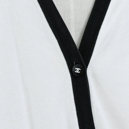 Chanel 1996 Spring CC-buttons V-neck cotton cardigan #46