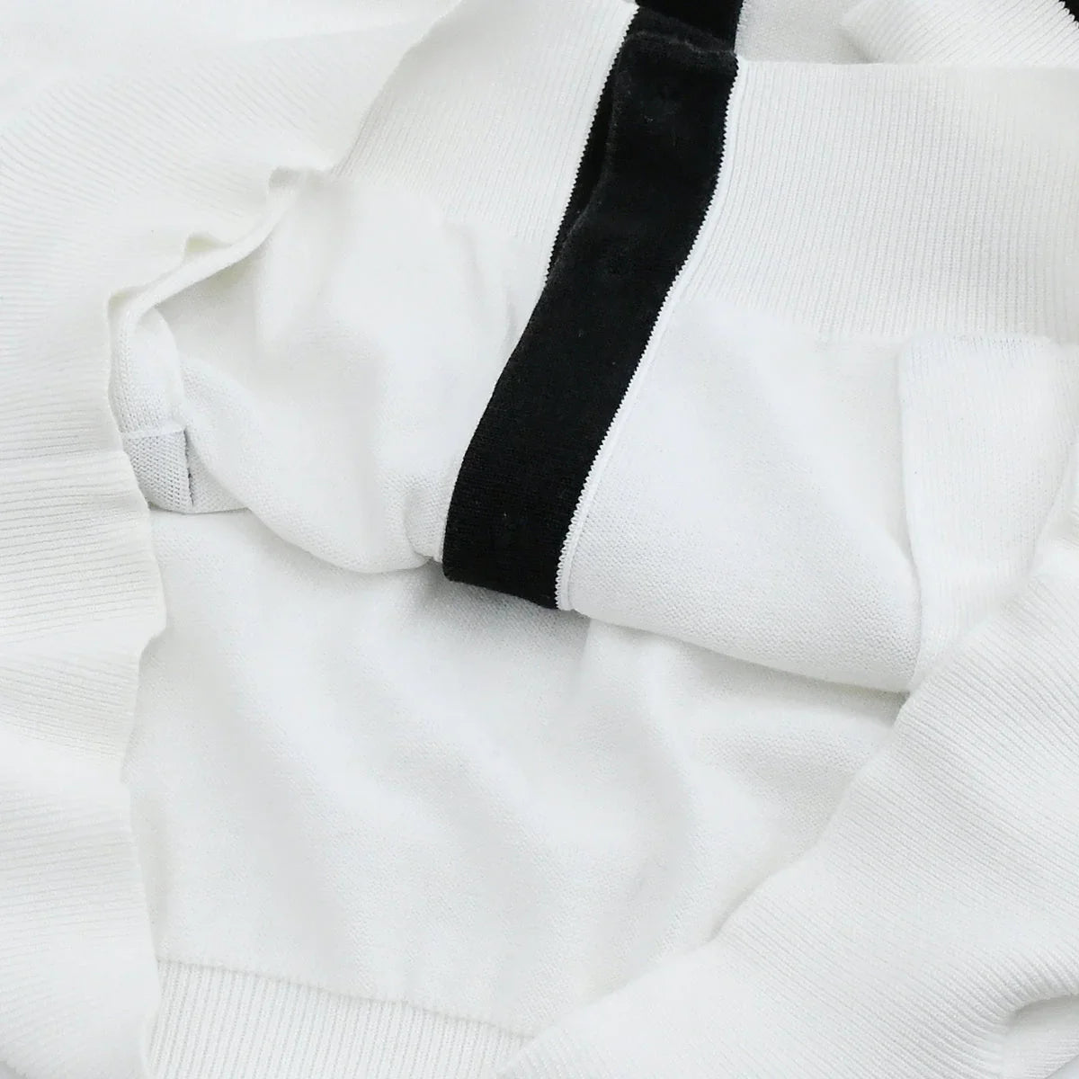 Chanel 1996 Spring CC-buttons V-neck cotton cardigan #46