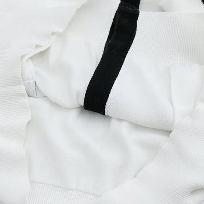 Chanel 1996 Spring CC-buttons V-neck cotton cardigan #46