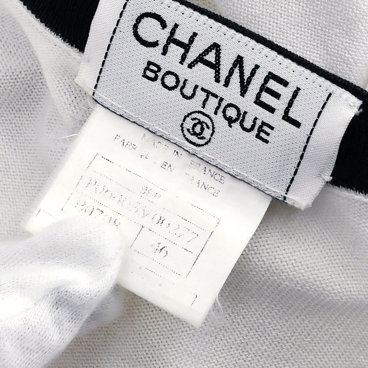 Chanel 1996 Spring CC-Buttons v-Neck Cotton Cardigan＃46