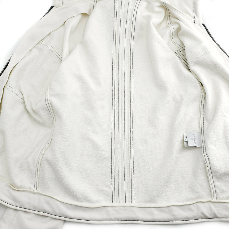 香奈儿（Chanel）07p＃36运动线拉链夹克夹克白色