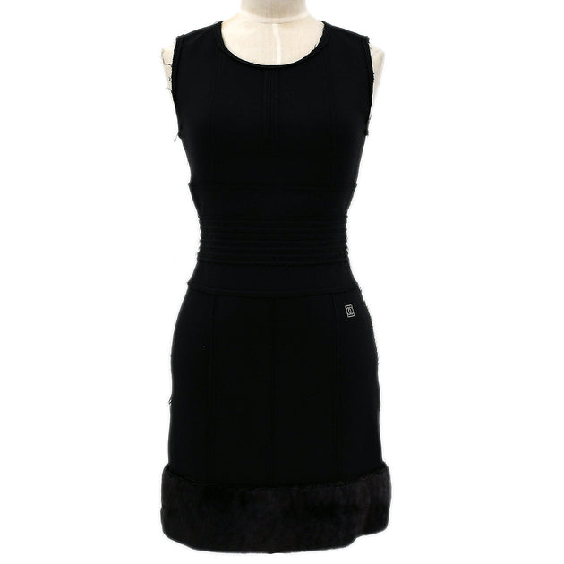 Chanel 2009 Fall Sports line sleeveless fitted minidress #36