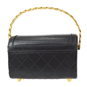 Chanel 1986-1988 Chain Top Handle Bag Lambskin