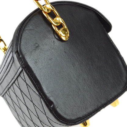 Chanel 1986-1988 Chain Top Handle Bag Lambskin