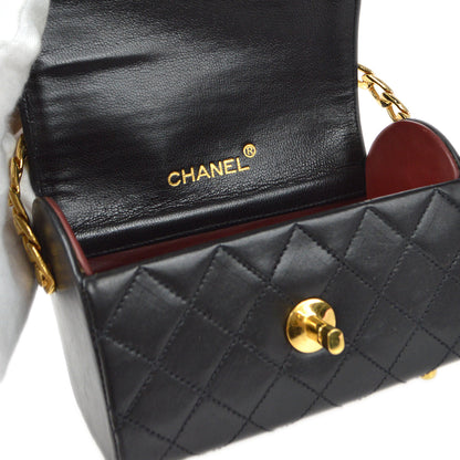 Chanel 1986-1988 Chain Top Handle Bag Lambskin