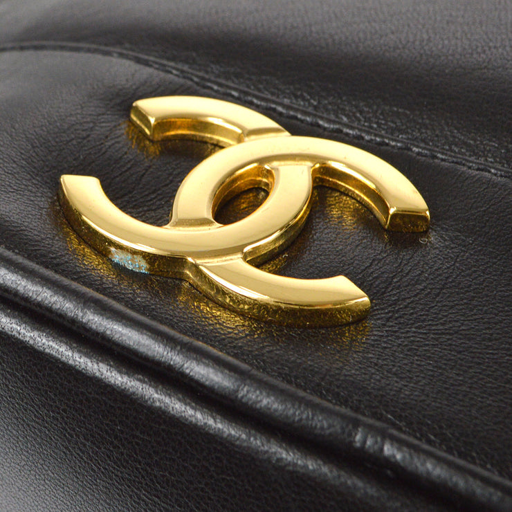 Gold Lambskin CC Oval Bag Mini