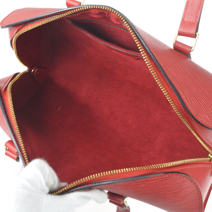 Louis Vuitton Epi Soufflot Handbag M52227 Castilian Red Leather Women s  LOUIS