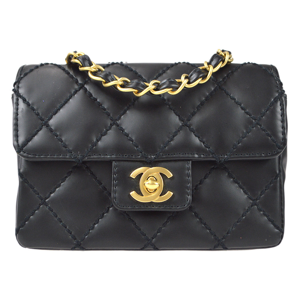 Chanel Black Quilted Calfskin Crossbody Flap Gold Hardware 2021 Available  For Immediate Sale At Sothebys