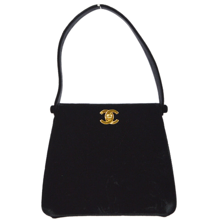 Chanel * 1997-1999 Double Sided Turnlock Handbag Black Velvet – AMORE  Vintage Tokyo