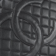 Chanel 1996-1997 Chain Tote 35 Black Caviar