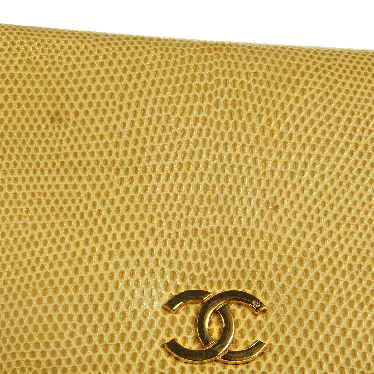 Chanel * 1986-1988 Pushlock Full Flap Mini Beige Lizard Skin