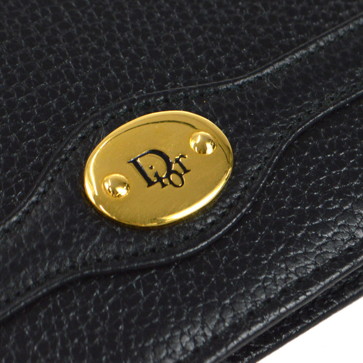 Christian Dior Vintage Men's Black Bi-fold Wallet