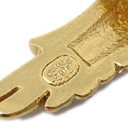 Chanel 2001 Crystal＆Gold Eagle耳环夹夹01p