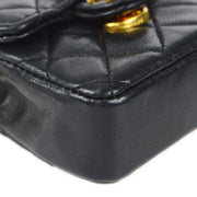 Chanel Classic Flap Micro Black Lambskin