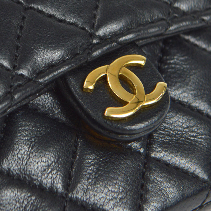 Chanel Classic Flap Micro Black Lambskin