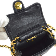 Chanel Classic Flap Micro Black Lambskin