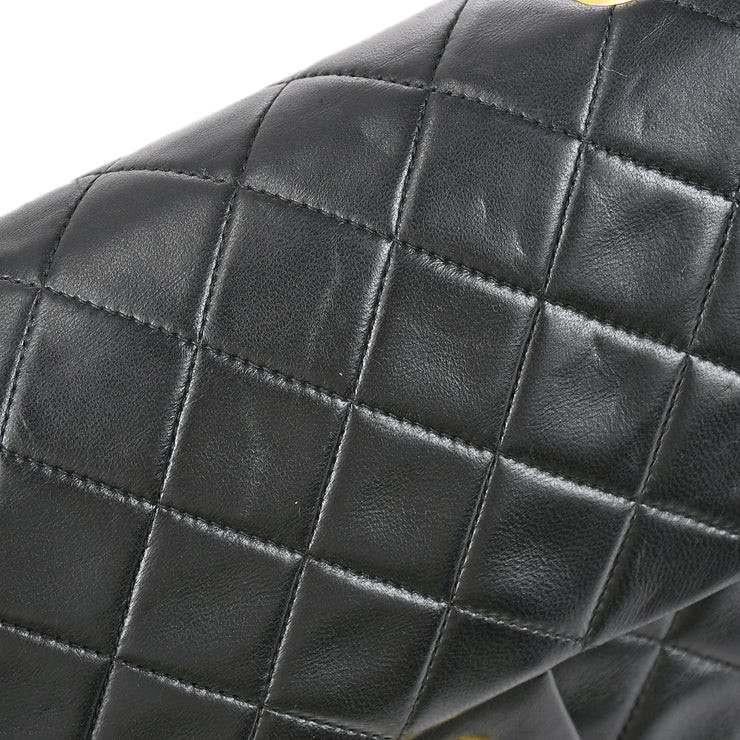 Chanel 1996-1997 Classic Double Flap Medium Black Lambskin